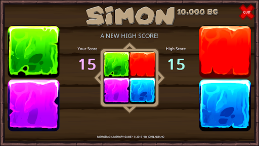 SIMON 10,000 B.C. - a memory g Screen 3