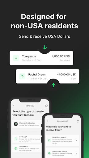 Utoppia - Global Neobank Screen 3