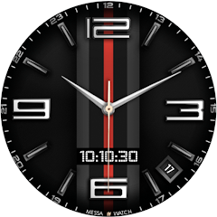 Analog Watch Face Color Line