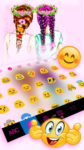 Floral Best Friends Keyboard T Screen 3