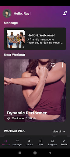 Screenshot of move: mirror Home Exercises