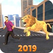 Angry Lion City Attack Simulator 2019