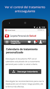 Carpeta Personal de Salud Screenshot