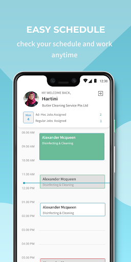 BUTLER - Worker App Screen 2