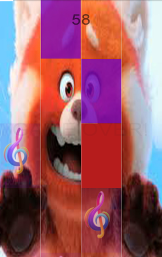 Turning Red Piano tiles