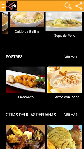 Android application RECETAS PERUANAS 23 screenshort