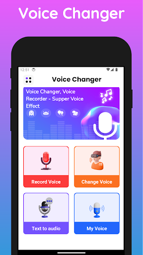 Android application Voice Changer Pro screenshort