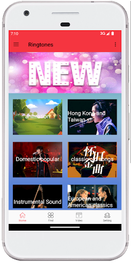 Android application Ringtones for phone 2024 screenshort