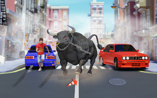 Angry Bull Attack Cow Games 3D Screen 2