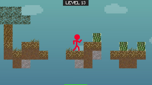 Stickman Minicraft Parkour