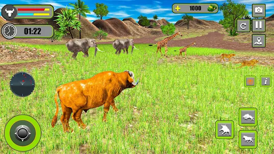 ANGRY BULL ATTACK FIGHT GAMES