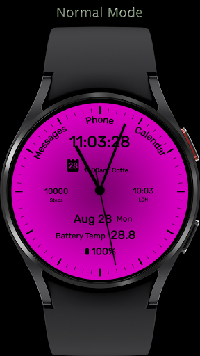Neon Analog Watch Face Screen 2