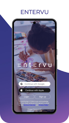 Android application Entervu screenshort