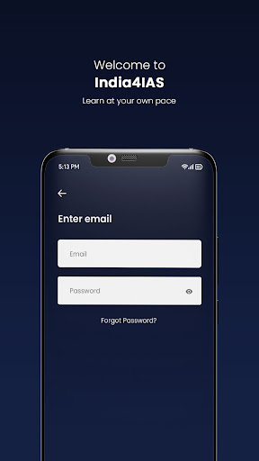 Android application India4IAS screenshort