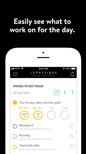 Android application JG Physique screenshort
