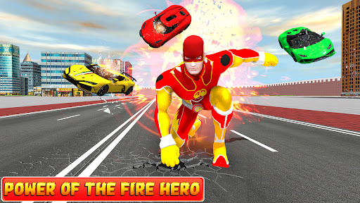 Flying Fire Hero Robot Rescue 1.5 screenshots 1