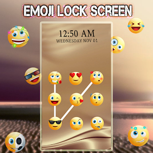 Pantalla de bloqueo de emojis