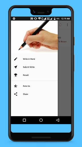 Hand Writing Competition Screen 2