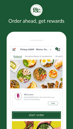 Android application fresh&co screenshort