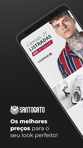 Android application SantoGato: Comprar Roupas Loja screenshort