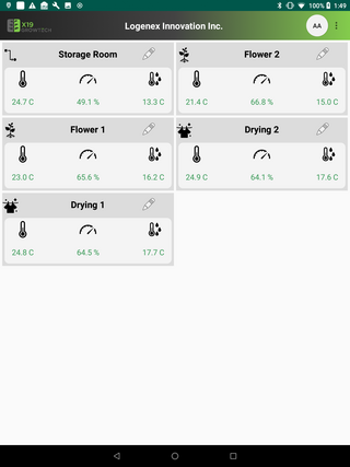 Android application X19 screenshort