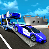 Police Car Transporter Ship icon