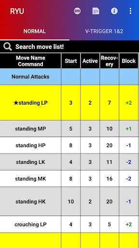 FRAMEDATA for SF5CE PRO Screen 3