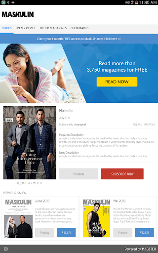 Android application Maskulin screenshort