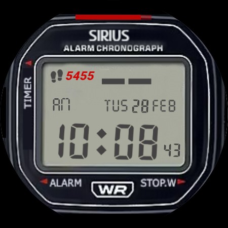 Android application Sirius Nostalgic Digital Watch screenshort