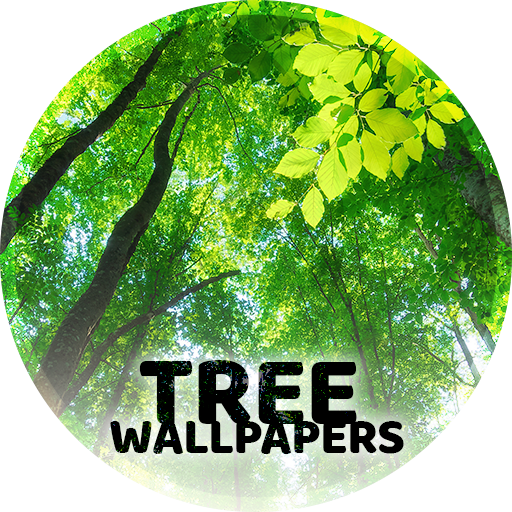 Wallpapers with trees 4K logo