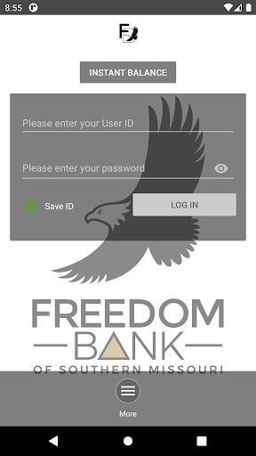 Freedom Bank Mobile Banking Screen 2
