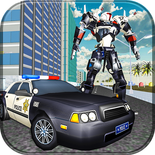 US Police Transform Robot Car logo