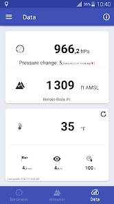 Captura de Pantalla 16 Barómetro Altímetro Termómetro android
