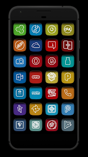 AsD Square IT Icon pack Captura de pantalla