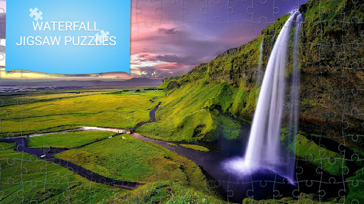 Android application Waterfall jigsaw puzzles games screenshort