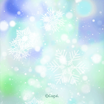 Cover Image of Download 카카오톡 테마 - 겨울 눈꽃_민트 솜사탕 (카톡테마)  APK