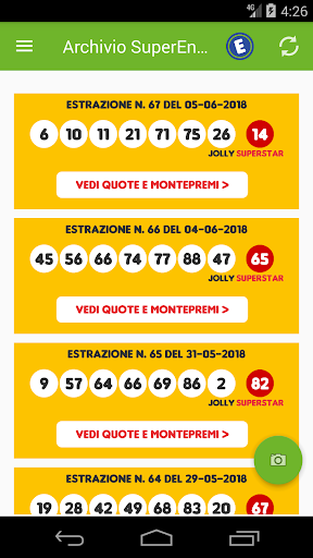 Estrazioni Lotto SuperEnalotto Screen 3