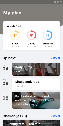 Android application Specifiek Fysiotherapie screenshort