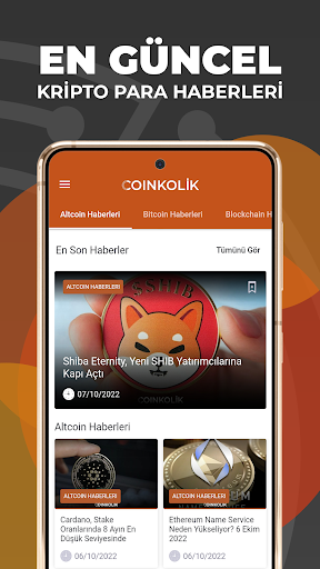 Android application Coinkolik - Kripto Haberleri screenshort