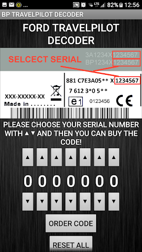 BP Travelpilot Radio Code Screen 3