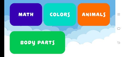 Kids Learning App Screen 2