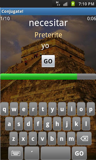 The Conjugator: Spanish Screen 2