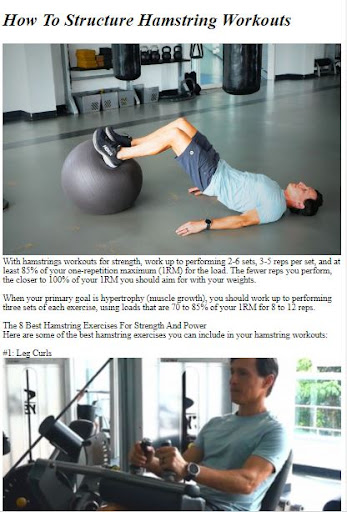 Hamstring Exercises Guide