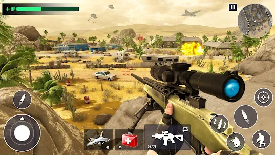 戦争狙撃銃ゲーム: コールオブスナイパー デューティ銃