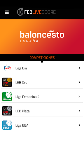 FEB Livescore Screen 2