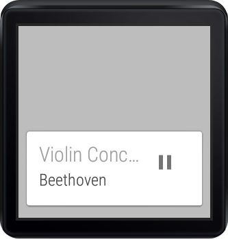 Android application Musio for Android Wear screenshort