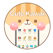 Cute Kawaii Molang Face Theme  Icon