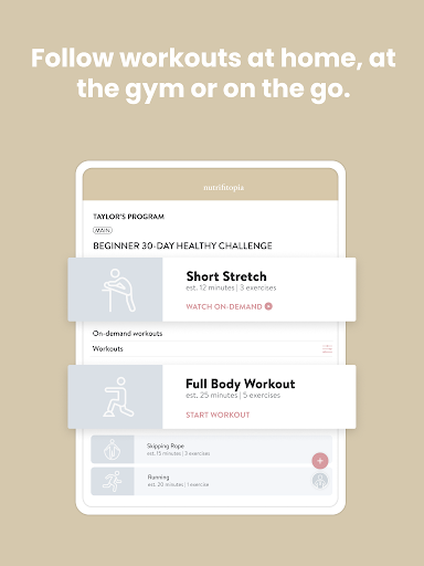 Screenshot of nutrifitopia