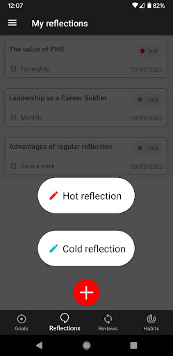 Android application Reflective Journal screenshort