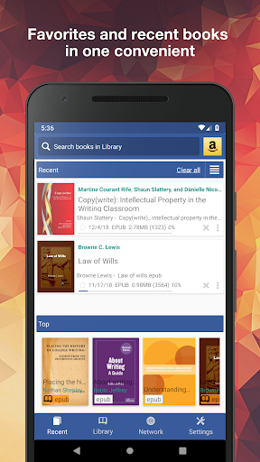 Android application KReader kindle read all books screenshort
